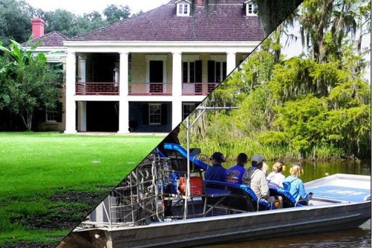 Destrehan Plantation and Small Airboat Combo Tour from New Orleans